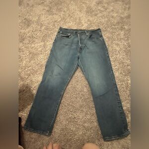 Levi’s 501 Straight Ankle Jeans